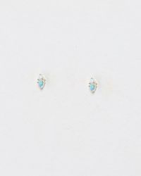 Oliver Bonas - Ffion Opalite Cluster Silver Stud Earrings - Lyst