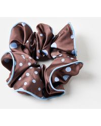 Oliver Bonas - Honey Polka Dot Scrunchie - Lyst