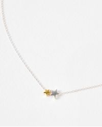 Oliver Bonas - Callie Star Charm Silver & Pendant Necklace - Lyst