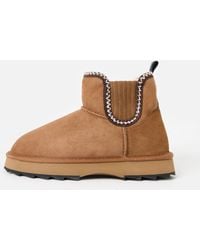 EMU - Higgie Chestnut Brown Sheepskin Ankle Boots, Size 7 - Lyst