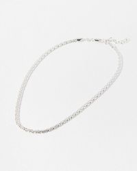 Oliver Bonas - Sophia Plaited Serpentine Plated Chain Necklace - Lyst