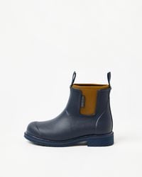 Merry People - Oxford Blue & Tan Bobbi Wellington Boot, Size Uk 3 - Lyst