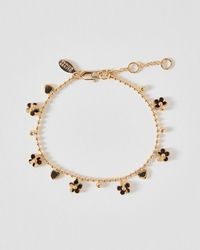 Oliver Bonas - Lucinda Tort Flower Charm Bracelet - Lyst