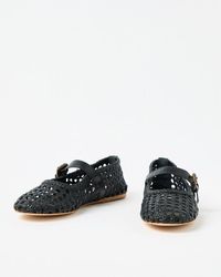 Oliver Bonas - Asra Neve Woven Leather Mary Janes - Lyst