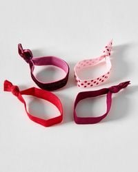Oliver Bonas - Felicity Polka Dot & Glitter Hair Bands Set Of Four - Lyst