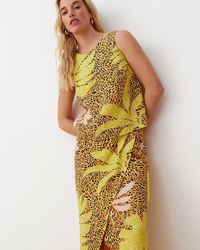 Oliver Bonas - Yellow Palm Print Cami Top, Size 6 - Lyst