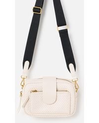 Oliver Bonas - Charlee Ecru Weave Crossbody Bag - Lyst