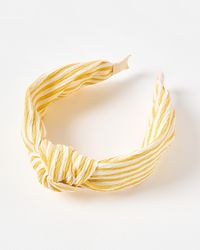 Oliver Bonas - Ethel Stripe Knot Headband - Lyst