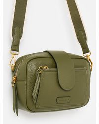 Oliver Bonas - Charlee Khaki Crossbody Bag - Lyst