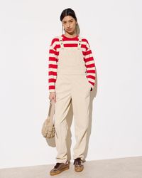 Oliver Bonas - Ecru Stone Corduroy Dungarees, Size 6 - Lyst