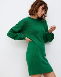 Oliver Bonas - Stitch Knitted Mini Jumper Dress, Size 14 - Lyst