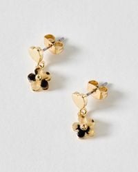 Oliver Bonas - Lucinda Mini Tort Flower Drop Earrings - Lyst
