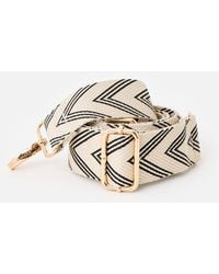 Oliver Bonas - & Black Chevron Crossbody Bag Strap - Lyst