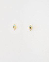 Oliver Bonas - Ffion Opalite Cluster Stud Earrings - Lyst
