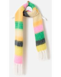 Oliver Bonas - Colour Block Speckled Heavyweight Striped Scarf - Lyst