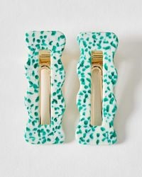 Oliver Bonas - Dora Spot Resin Hair Clips Set Of Two - Lyst