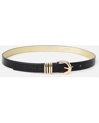 Oliver Bonas - Faux Croc Jeans Belt, Size S - Lyst