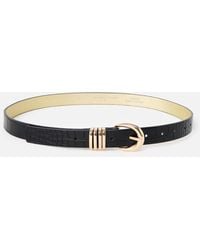 Oliver Bonas - Faux Croc Jeans Belt, Size S - Lyst