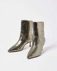 Oliver Bonas - Shoe The Bear Amia Snake Leather Boots - Lyst