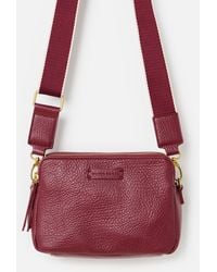Oliver Bonas - Isla Burgundy Crossbody Bag - Lyst