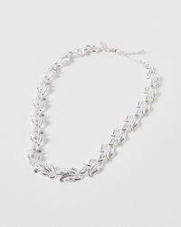 Oliver Bonas - Aster Vintage Chunky Chain Collar Necklace - Lyst