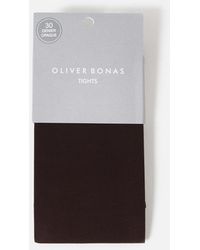Oliver Bonas - 30 Denier Chocolate Sheer Tights, Size S/m - Lyst