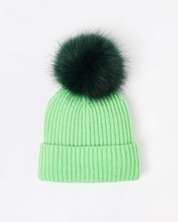 Oliver Bonas - Light Knitted Pom Pom Bobble Hat - Lyst