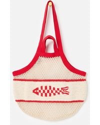 Oliver Bonas - Cream & Sardine Net Shopper Bag - Lyst
