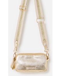 Oliver Bonas - Naha Metallic Crossbody Bag - Lyst