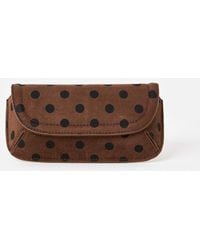 Oliver Bonas - Carly Polka Dot Faux Suede Glasses Case - Lyst