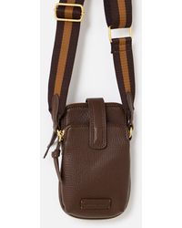 Oliver Bonas - Bella Chocolate Crossbody Phone Bag - Lyst
