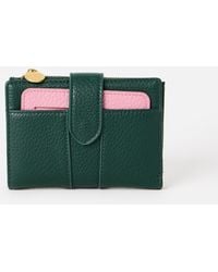 Oliver Bonas - Naomi Forest & Pink Zipped Purse - Lyst