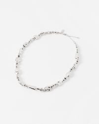 Oliver Bonas - Charlie Chunky Tone Beaded Necklace - Lyst
