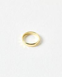 Oliver Bonas - Donna Disco Faceted Stacking Ring, Size 50 - Lyst