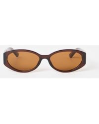 Oliver Bonas - Chocolate Oval Sunglasses - Lyst