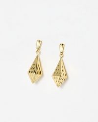 Oliver Bonas - Fae Facet Form Double Drop Earrings - Lyst