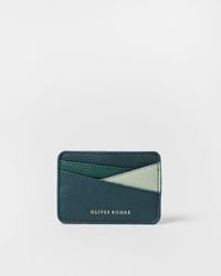 Oliver Bonas - Teal Ombre Geometric Card Holder - Lyst