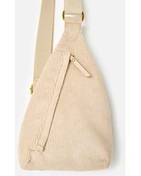 Oliver Bonas - Brooke Ecru Corduroy Belt Bag - Lyst