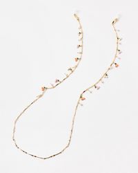 Oliver Bonas - Molly Cherry Charm & Faux Pearl Glasses Chain - Lyst