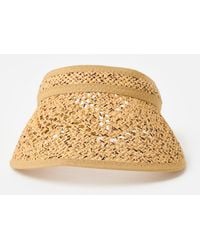 Oliver Bonas - Open Weave Straw Sun Visor Hat - Lyst
