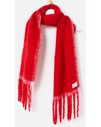 Oliver Bonas - & Pink Side Stripe Knitted Heavyweight Scarf - Lyst