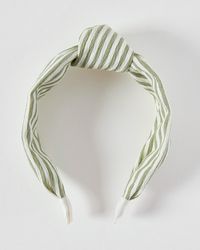 Oliver Bonas - Ethel Stripe Knot Headband - Lyst