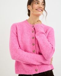 Oliver Bonas - Crew Neck Knitted Cardigan, Size 10 - Lyst