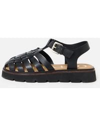 Oliver Bonas - Leather Weave Fisherman Sandals, Size Uk 3 - Lyst