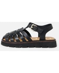Oliver Bonas - Leather Weave Fisherman Sandals, Size Uk 3 - Lyst