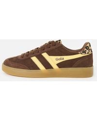 Gola - X Ob Exclusive Viper Chocolate & Yellow Trainers, Size 3 - Lyst