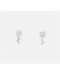 Oliver Bonas - Blossom Opalite Flower Stud Earrings - Lyst
