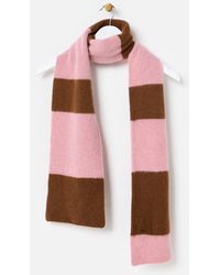 Robert Mackie - Rona & Brown Striped Wool Scarf - Lyst