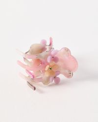 Oliver Bonas - Seraphina Flower Faux Tortoiseshell Hair Claw Clip - Lyst