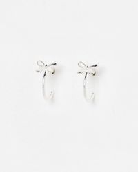 Oliver Bonas - Paloma Bow Hoop Earrings - Lyst